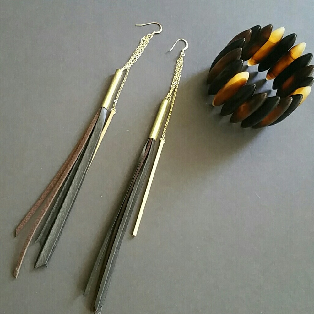 Modern Industrial Trendy Bracelet Earrings Set